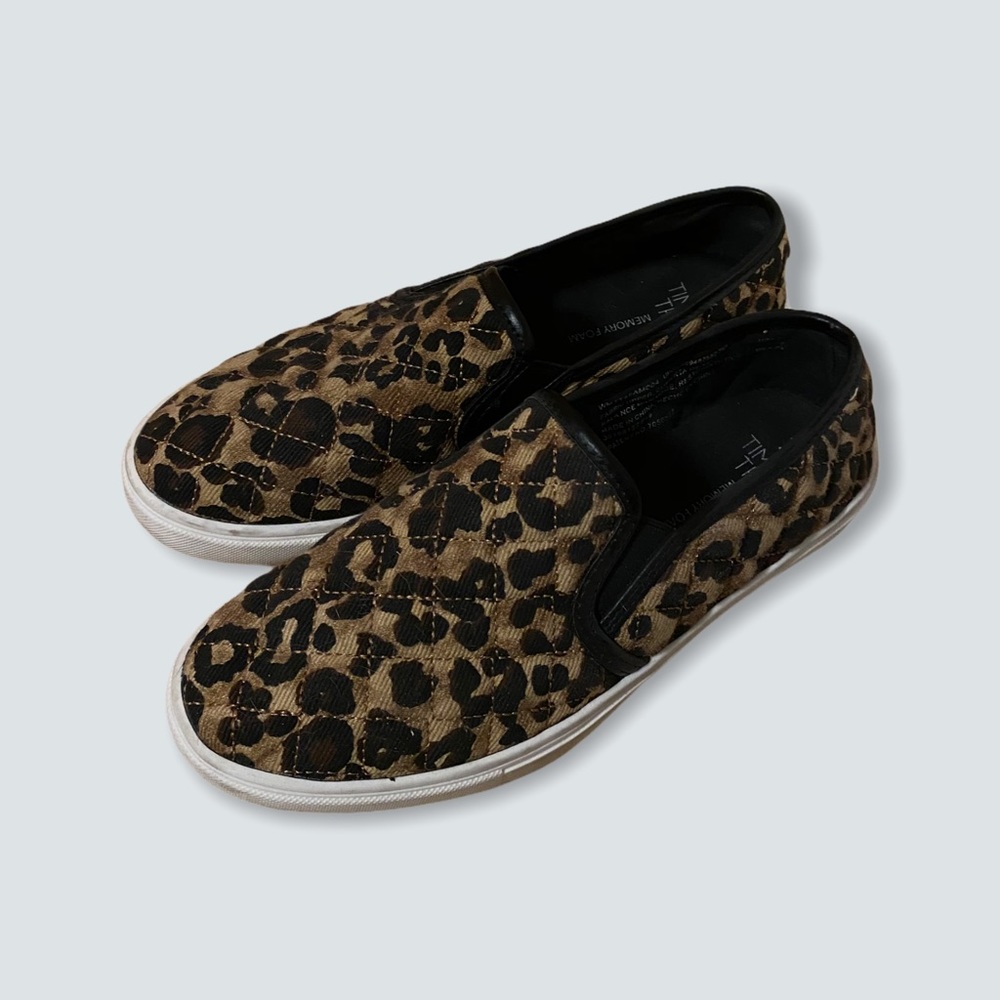 Quilted leopard sneakers